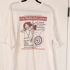 Highland Games Graphic T-Shirt - White